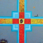 Križna kompozicija – akril in kolaž na platnu, 60x60 cm, 2006