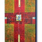 Križ, akril na platno, 24x18x4 cm, 2012