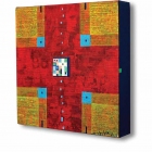 Križ – akril na platno, 20x20x4 cm, 2012