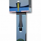 Razmislek o križu, akril na lesu – objekt, 33x15x5 cm, 2019