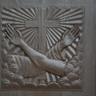 Detajl na vhodnih vratih v samostan Detajl na vhodnih vratih v samostan