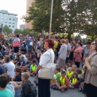 Učenci OŠ Ivana Roba Šempeter pri Gorici na odprtju razstave