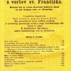 Platnice revije Cvetje z vertov sv. Frančiška